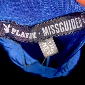 Playboy high waisted slinky leggings size 6 Missguided